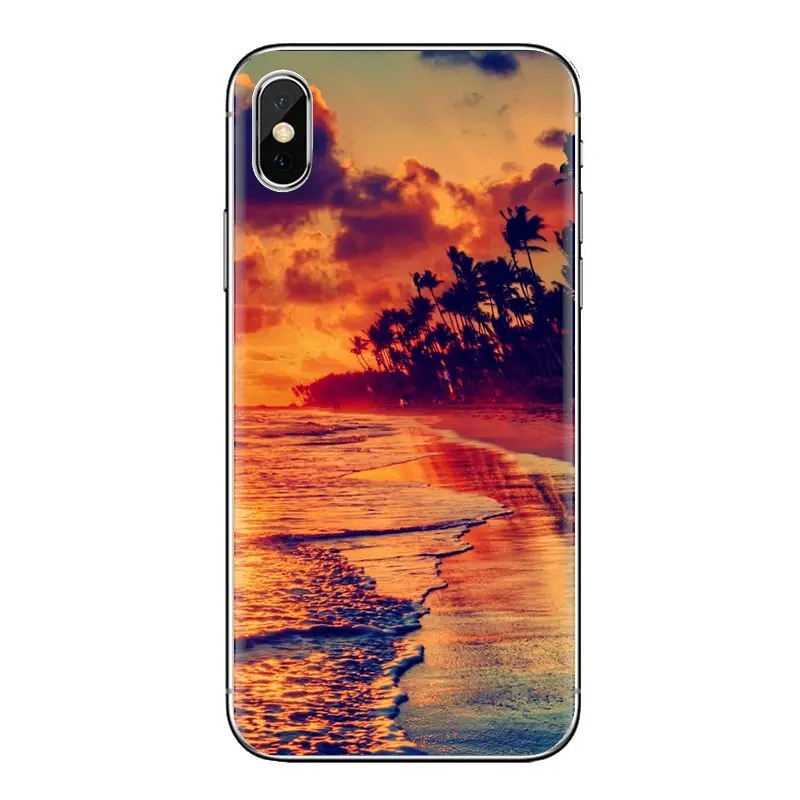 Для huawei G7 G8 P7 P8 P9 P10 P20 P30 Lite Mini Pro P Smart Plus 2017 2018 2019 силиконовый чехол Закат над морем