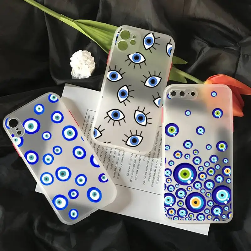 

Evil Eye Third Eye Phone Case matte transparent For iphone 7 8 11 12 plus mini x xs xr pro max cover