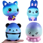 Сжимаемые мягкие милые игрушки в виде единорога, лошади, торта, оленя, животных, панды, сжимаемые медленно восстанавливающие форму игрушки-сжималки для детей