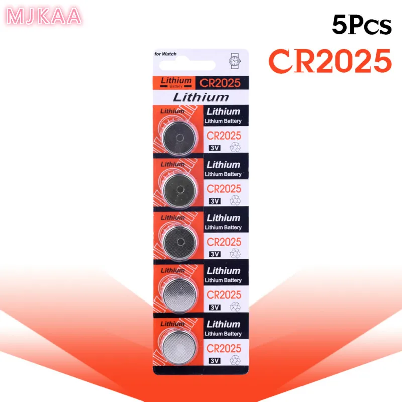 CR2025 5 ⑤ упак. кнопочные батареи DL2025 BR2025 KCR2025 ячейка монета литиевая батарея 3В CR 2025