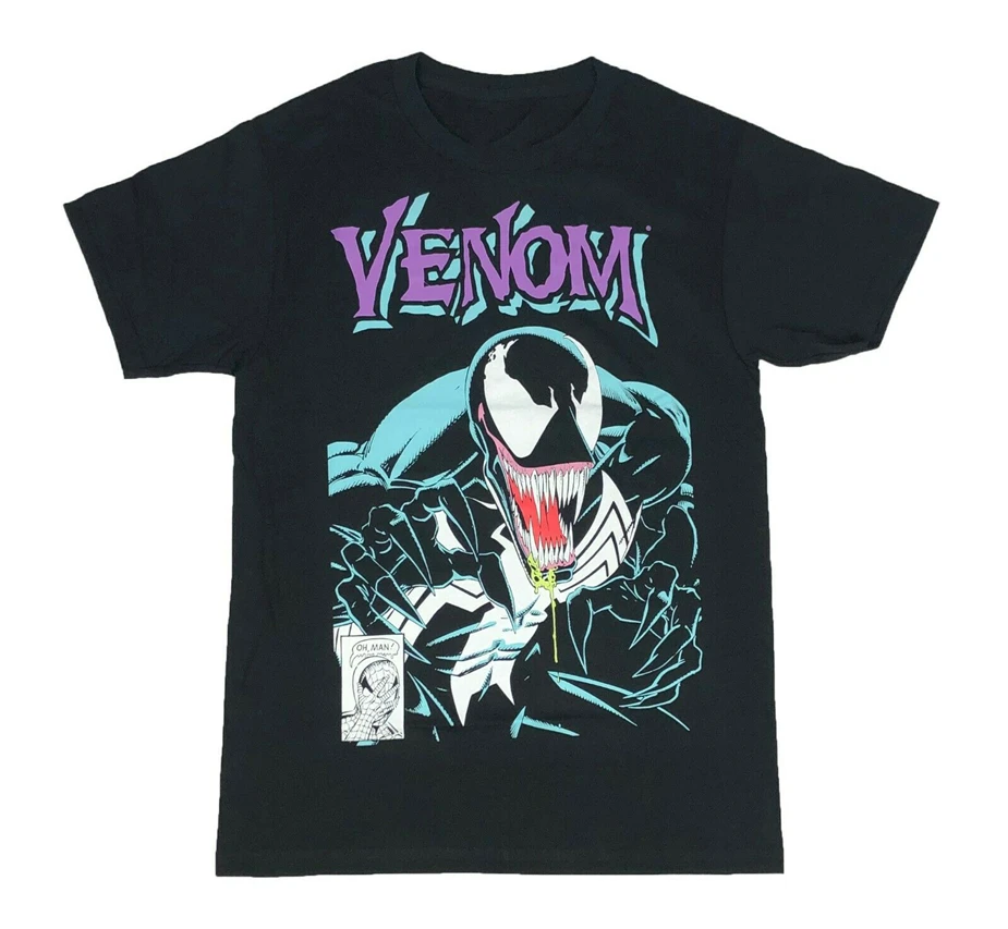 Marvel Comics Venom портрет логотип Человек паук мужская футболка S 2Xl горячий летний