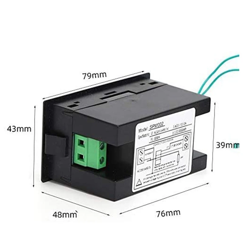 

Digital Multimeter, Mini Voltmeter Current Energy Meter, AC LED Power Monitor High Accuracy Multifunctional