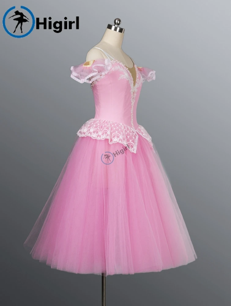 pink giselle ballet tutu dress professional tutus ballerina kids costumes for girls BT8903A | Тематическая одежда и