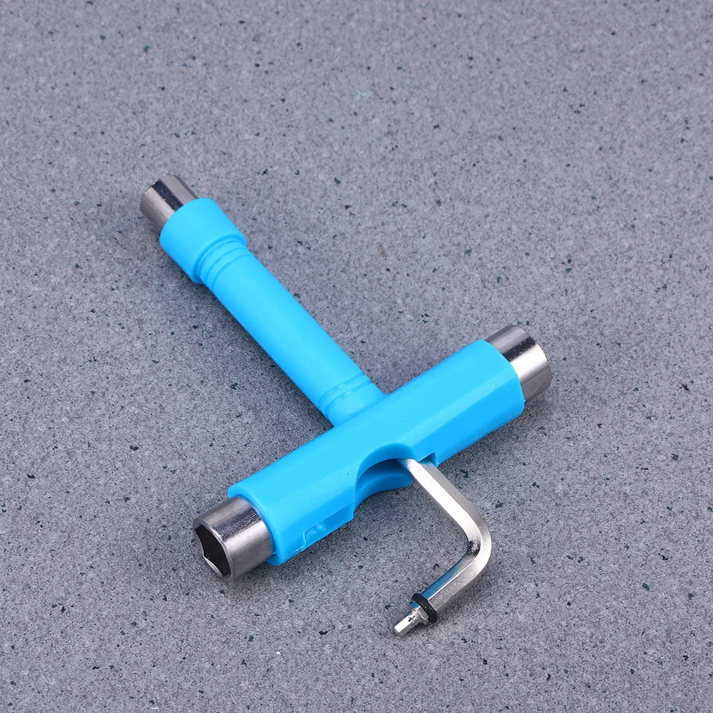 

Mini T Type Wrench Tool Roller Skateboard Repair Tool Adjusting Tool with Wrench L-type Screwdriver