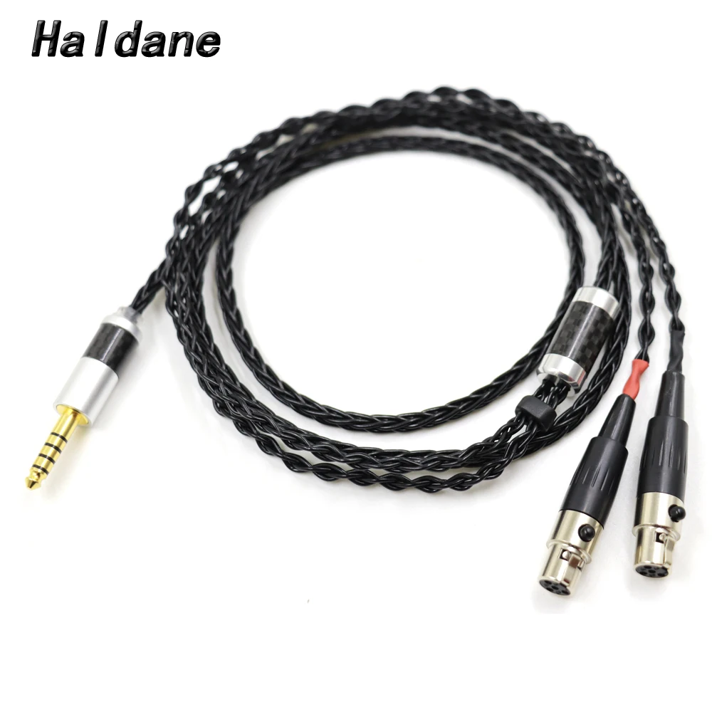 

Haladne Black Silver Plated 2.5/3.5/4.4mm/XLR Balanced Earphone Headphone Upgrade Cable for Audeze LCD-3 LCD3 LCD-2 LCD2 LCD-4