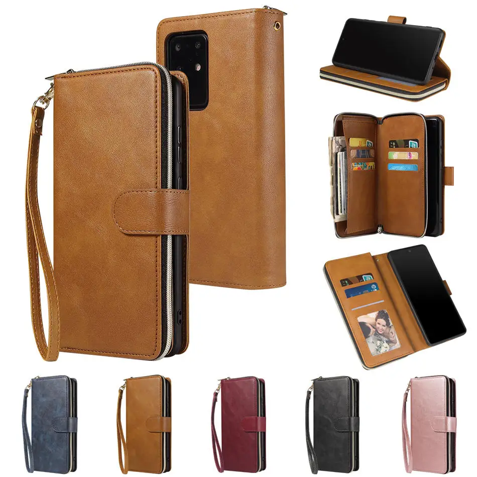 

S21 Ultra S 21 Plus 5G A72 A52 Flip Case For Samsung Galaxy S20 Ultra Plus Leather Wallet Case for Galaxy S21 S 21 20 A52 Cover