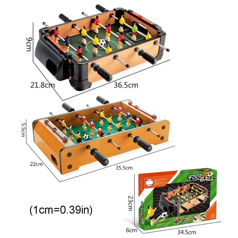 

Children Six-bar Foosball Table Wooden Indoor Board Game Football Soccer Sports Parent-child Interactive Toys Kids Birthday Gift