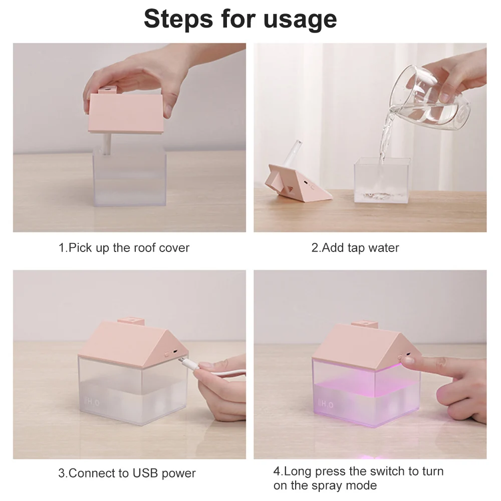 USB кошачий увлажнитель воздуха мини очиститель эфирного масла распылитель со