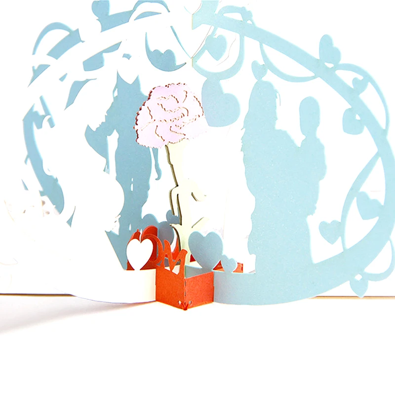 3D открытки на день матери с цветами подарки годовщину рождения открытка спасибо