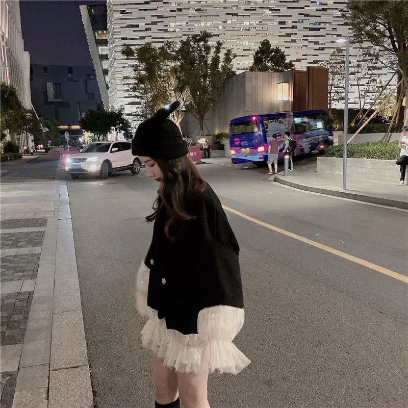 WHITNEY WANG 2020 весна осень модная уличная одежда с блестками сеткой оборками из