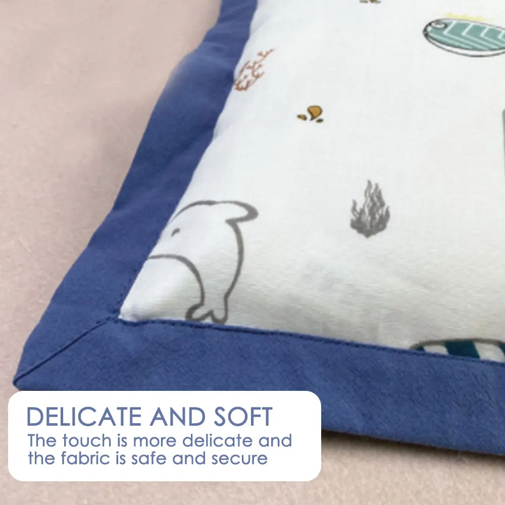 

Household Infant Cotton Gauze Pillowcase, Breathable And Sweat-absorbent Cartoon Pattern, Random Colors