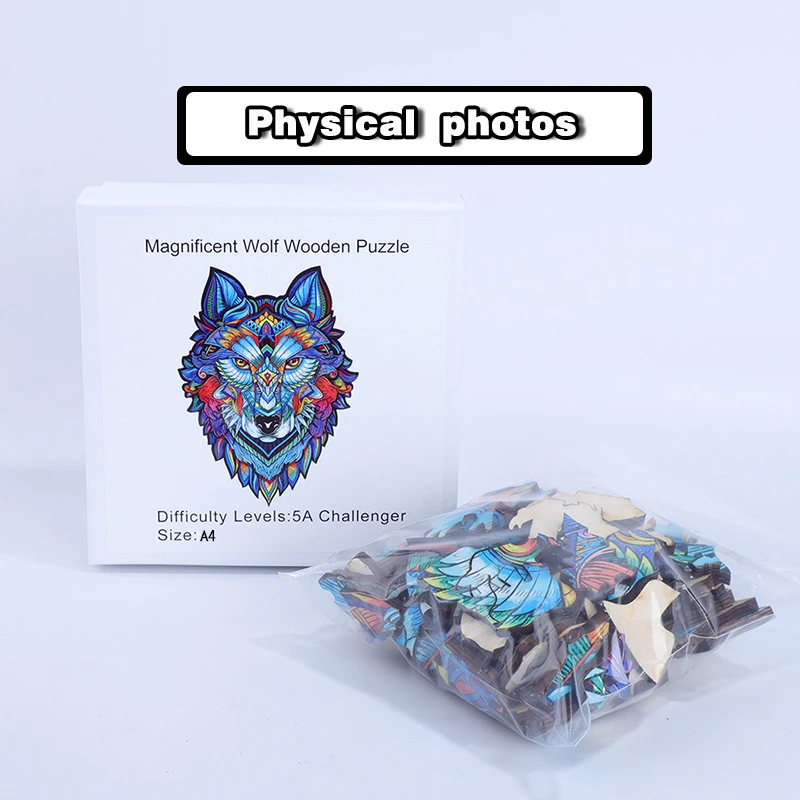 

3D Creative Animal Art Wooden Puzzle Difficult Irregular Jigsaw Puzzle For Adults Children Wood DIY Crafts Gift Interactive Toy