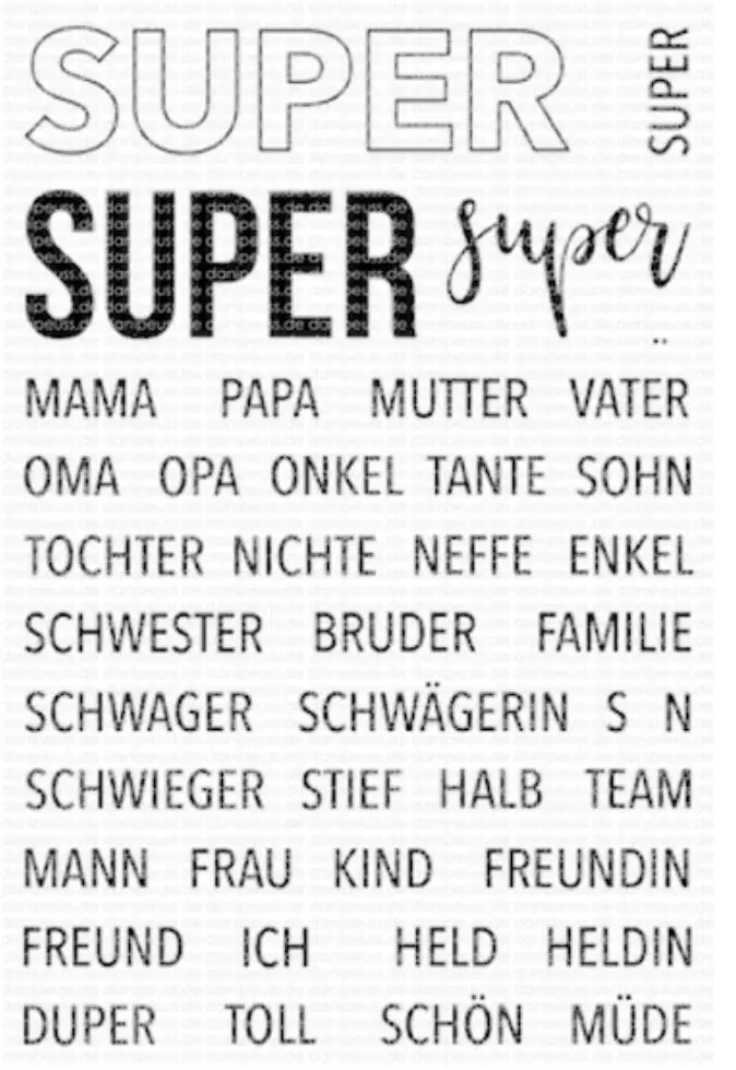 Немецкий прозрачный силиконовый штамп/печать для сделай сам