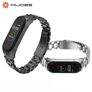 Ремешок для часов Xiaomi Miband 4 5 6, металлический браслет для Mi Band 3, аксессуары для наручных часов Mi 5