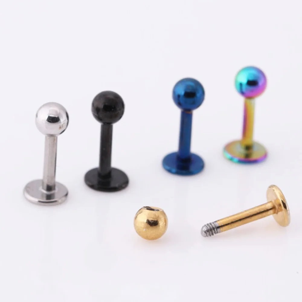 Серьги для пирсинга губ мужчин и женщин ювелирные изделия из нержавеющей стали 2