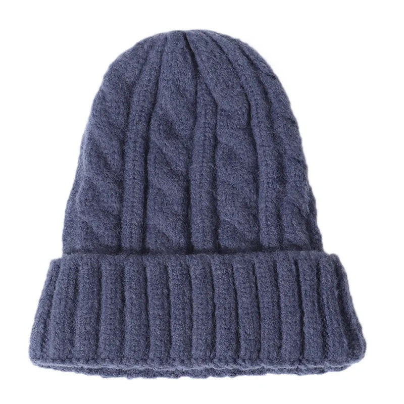 

Hat Female Unisex Cotton Blends Solid Warm Soft HIP HOP Knitted Hats Men Winter Caps Women's Skullies Beanies For Girl Wholesale