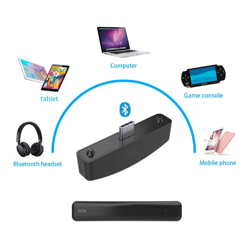 Беспроводной Bluetooth адаптер гарнитура o USB передатчик конвертер с микрофоном для