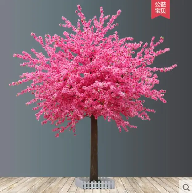 

Имитация цветущего персика, искусственное дерево для помещения гостиной, большое растение, Цветочное дерево, персиковое дерево, декор для п...