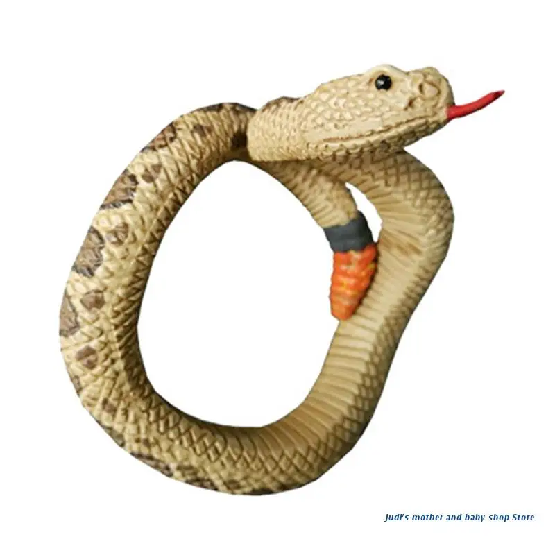 

Суперреалистичный браслет в форме змеи 67JC, искусственная змея, искусственная змея, украшение для вечевечерние НКИ на День дурака, Хэллоуин