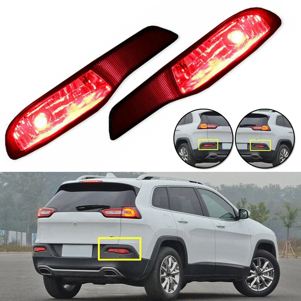 Для Jeep Cherokee 2014 2015 2016 17 2018 задний отражатель корпус задняя противотуманная фара