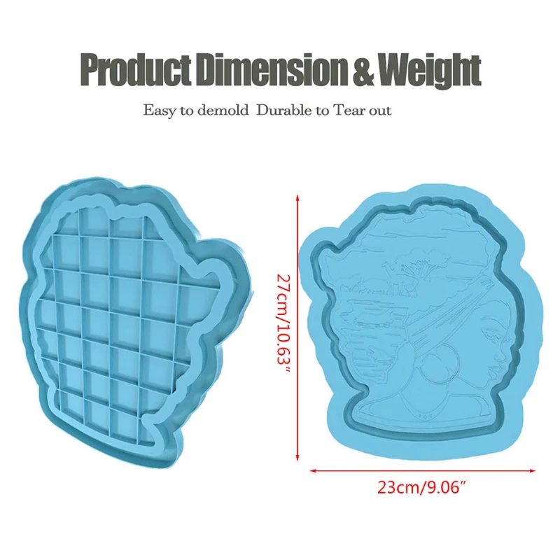 

97QE DIY Epoxy Mold Silicone Resin Mold Beauty Tray Mold Home DIY Handmake Tool