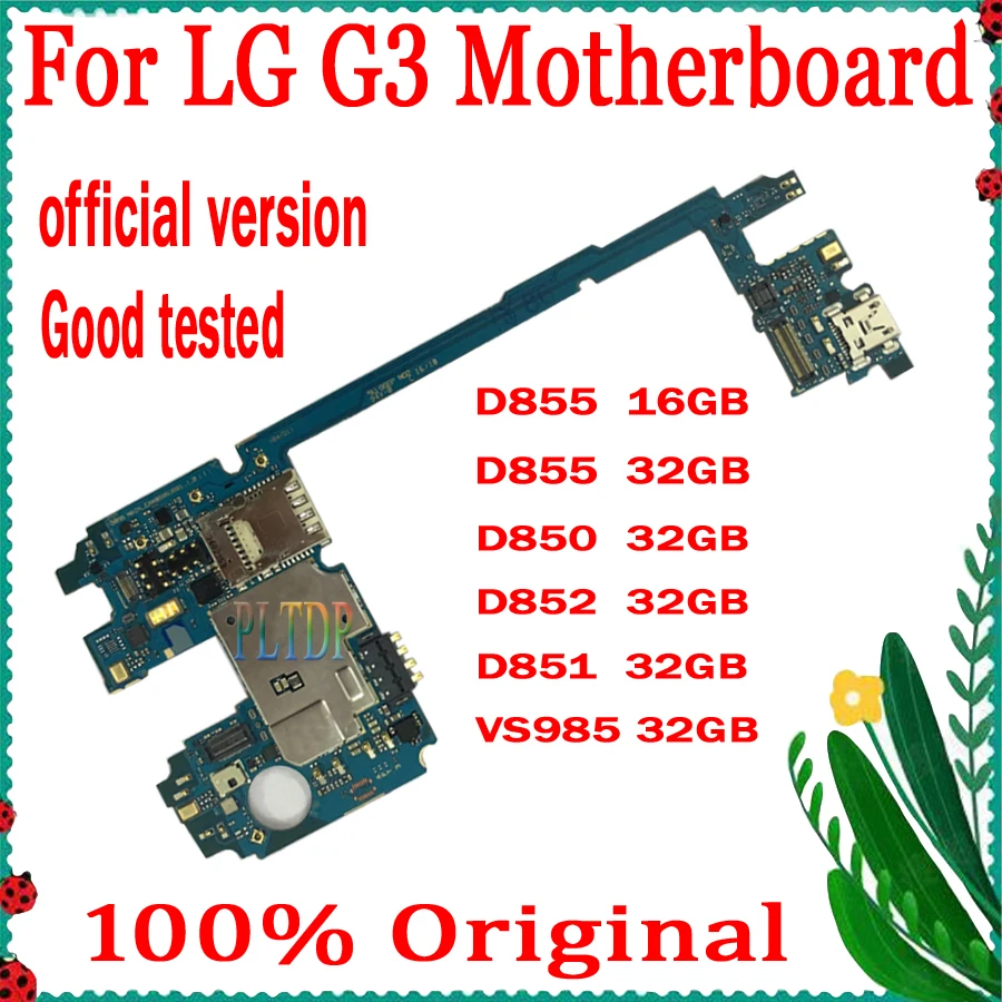 Официальная версия для LG G3 D855 D850 D851 D852 VS985 материнская плата 16 Гб/32 ГБ