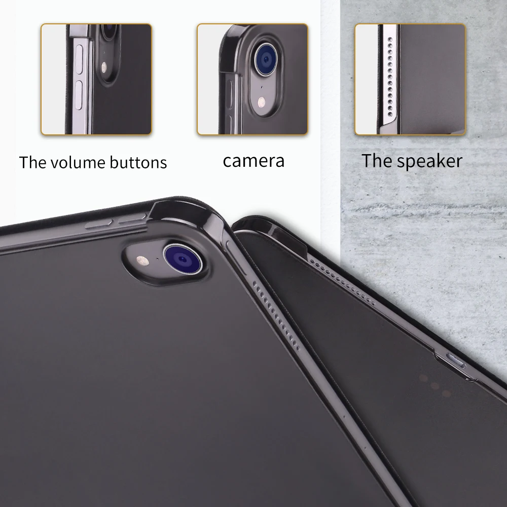 Умный чехол AIYKEXIN тройного сложения для iPad Pro11 дюйма 2018 Магнитный из искусственной