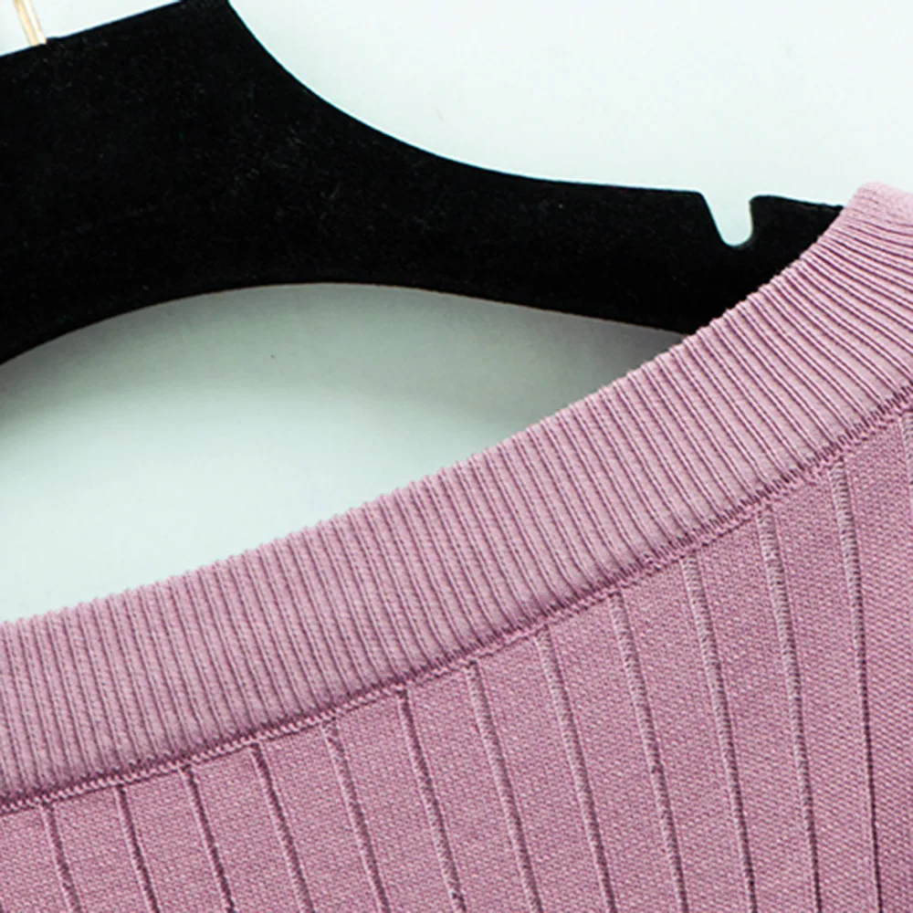 Женское вязаное милое платье средней длины элегантное корейское модное свитер с