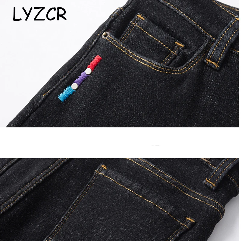 Обтягивающие толстые теплые флисовые джинсы для женщин зимние утепленные