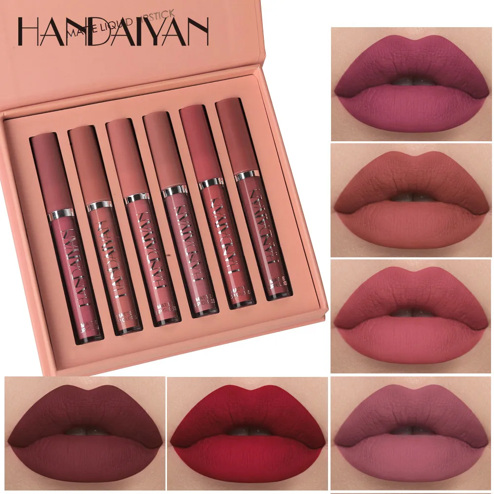 Ladies Beauty Makeup Sexy Hydrating Long Lasting Matte Lip Gloss Lipstick maquillaje косметика maquillajes para mujer |
