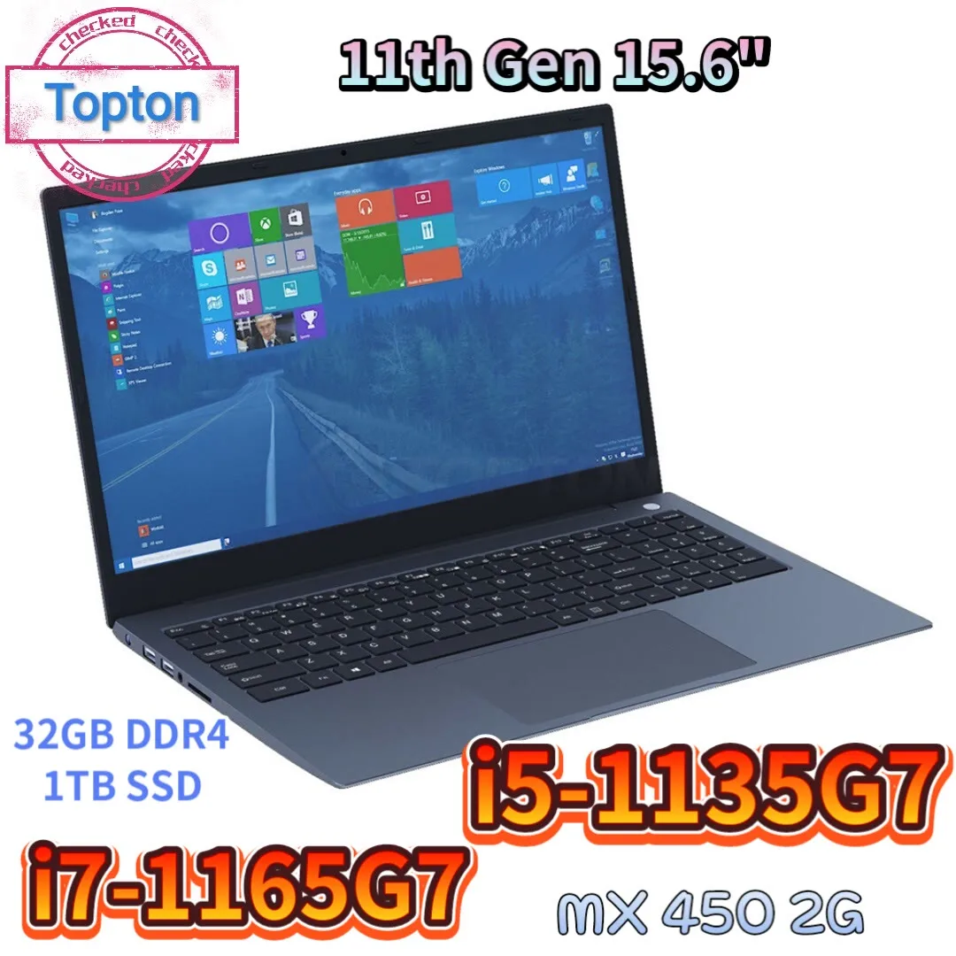 Игровой ноутбук 11 поколения 15 6 дюйма Intel Core i7 1165G7 NVIDIA MX 450 64 Гб DDR4 с отпечатком