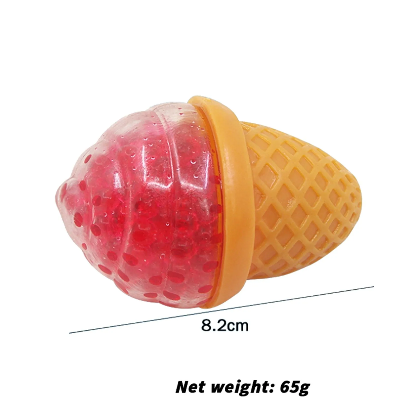 

6pc Ice Cream Grape Ball Decompression Toy Stress Relief Toy Gifts Random Color 5ml Decompression Fidget Fruity Relief Toy R5