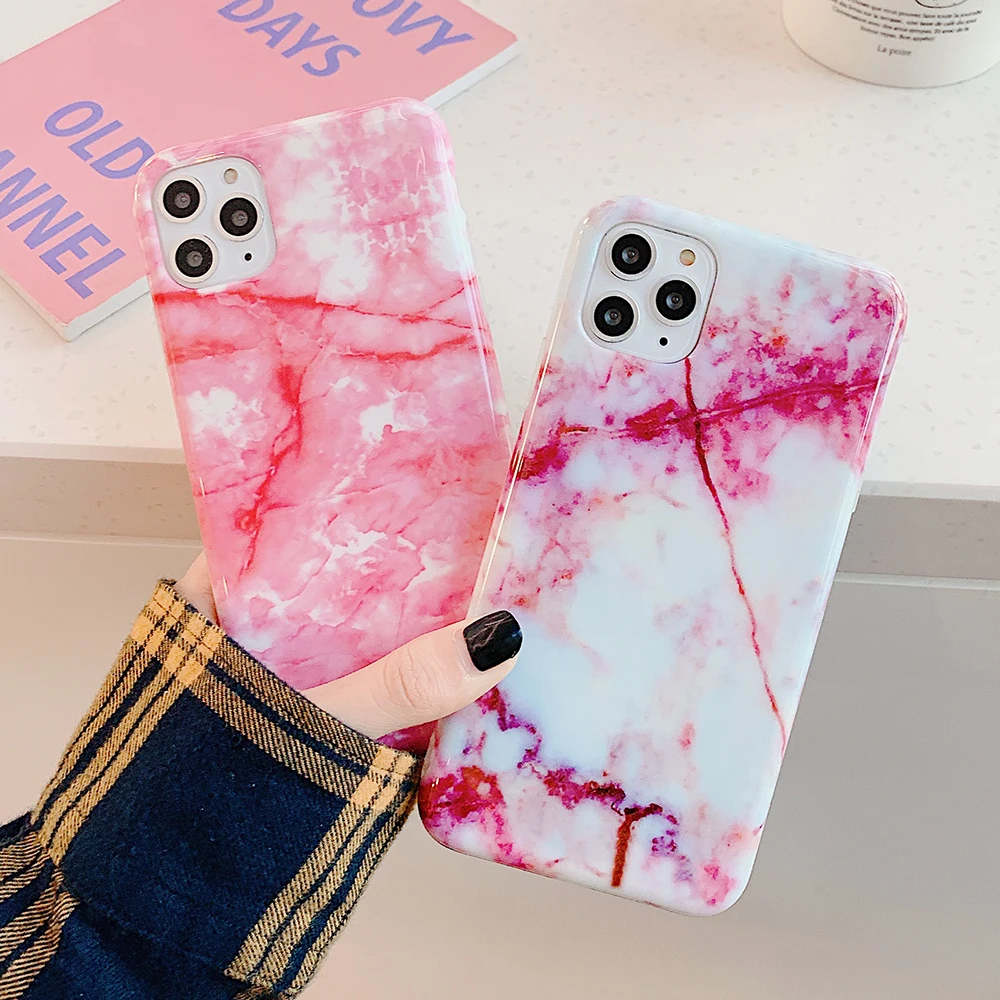 SUYACS роскошный винтажный Мраморный и цветочный чехол для телефона iPhone 12 Mini 11 Pro Max XR