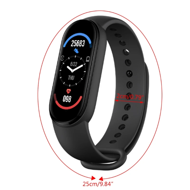 

2021 Jones Sale M6 Smart Watches for Men and Women Smart Band Watches Heart Rate Blood Pressure Sleep Monitor Pedometer
