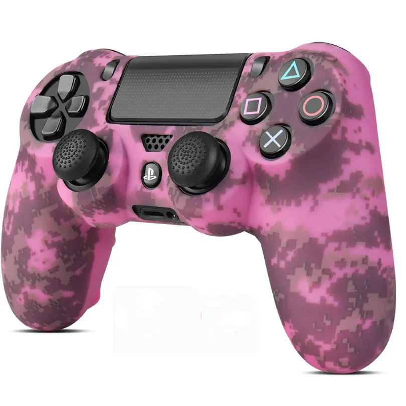 Soft Silicone Gel Rubber Cases Cover for PS4 Pro Slim Gamepad Controller Protection Case Game Components | Электроника