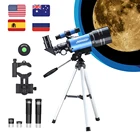 Телеоскоп AOMEKIE 30070 с держателем для мобильного телефона, 3-х линзовый Монокуляр высокой мощности для пейзажа, наблюдения за луной, подарок для начинающих детей