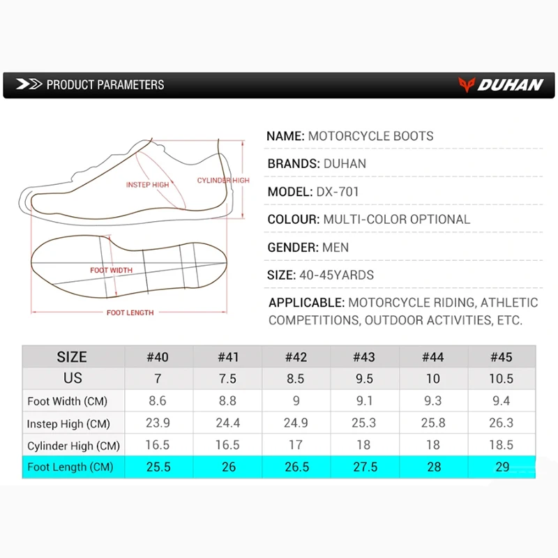 

DUHAN Motorcycle protective racing Boots Mesh Men Motorcycle Shoes Motocross Off-Road Racing Boots Moto Boots Motorbike