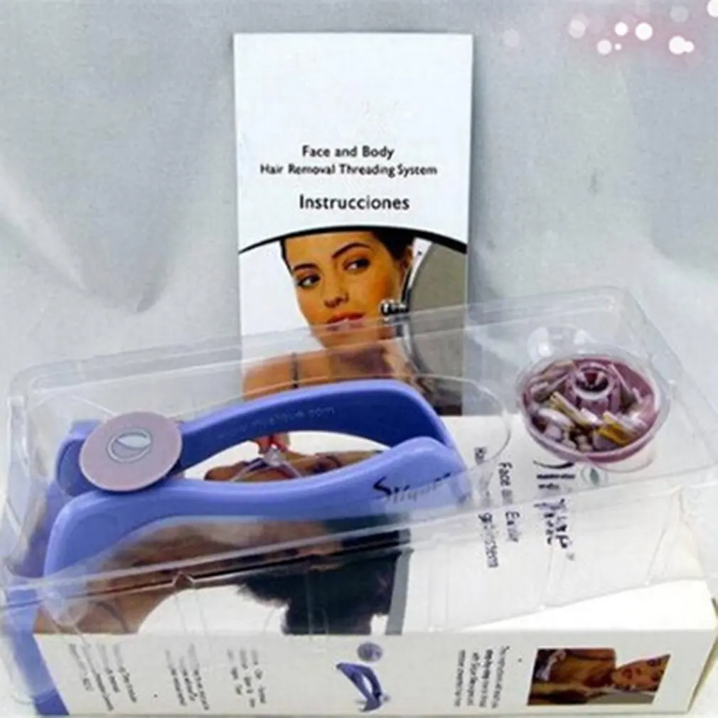 

Mini Facial Hair Remover Spring Threading Face Defeatherer Hair Removal Epilator DIY Makeup Beauty Tool for Women Cheeks Eyebrow