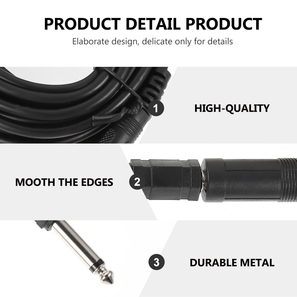 

1 set of Guitar Audio Cable Electric Guitar Connecting Cord with Adapter