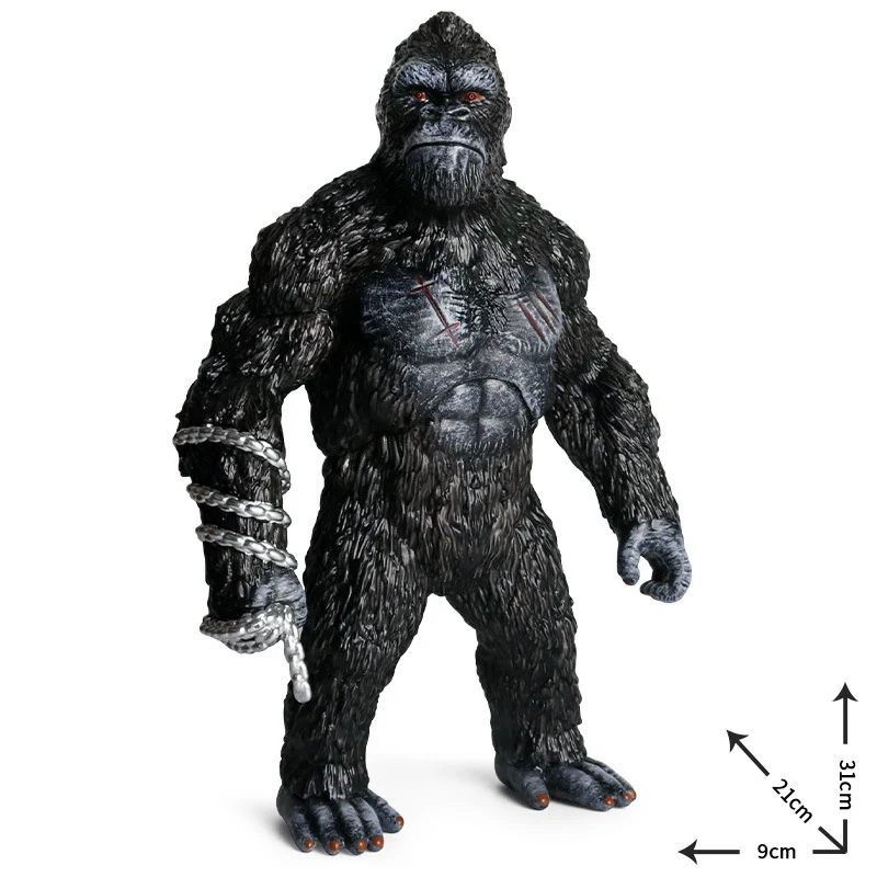 

12inch/31cm King KongFigure The Apes Gorilla Action Figures Giant Orangutan Collectible Resin Model Toys For Children