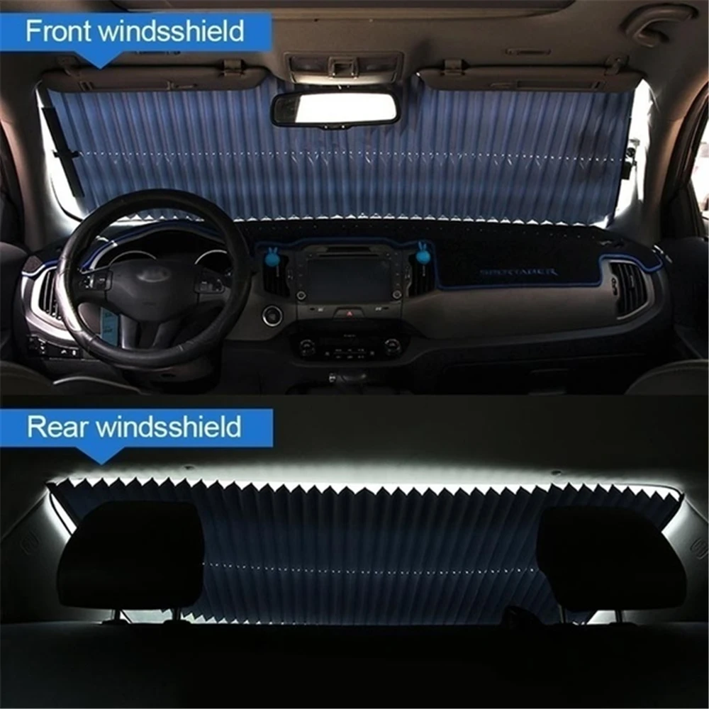 

Cover Retractable Car Sunshade Cover Windshield Car Windshield Snow Sun Shade Waterproof Protector Cover Sunscreen Insulation