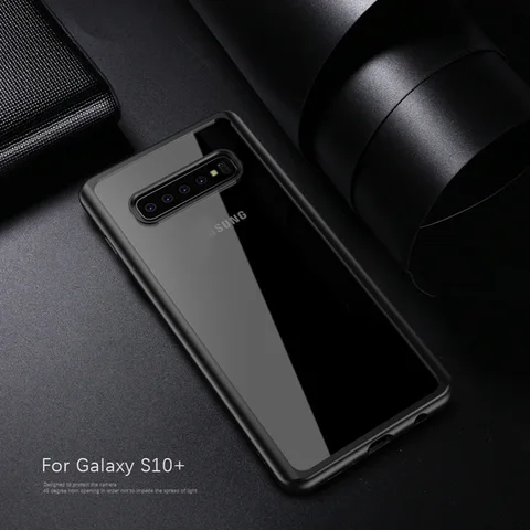 Чехол для Samsung S10 IPAKY S10e, прозрачный, ударопрочный, поликарбонат, гибридный, противоударный, для Samsung Galaxy S10 Plus