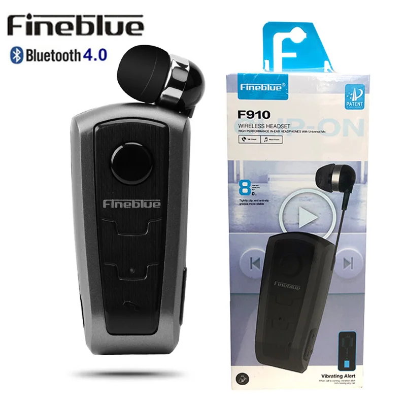 100% оригинальная беспроводная гарнитура Fineblue F910 Bluetooth V4.0 вибрирующие наушники