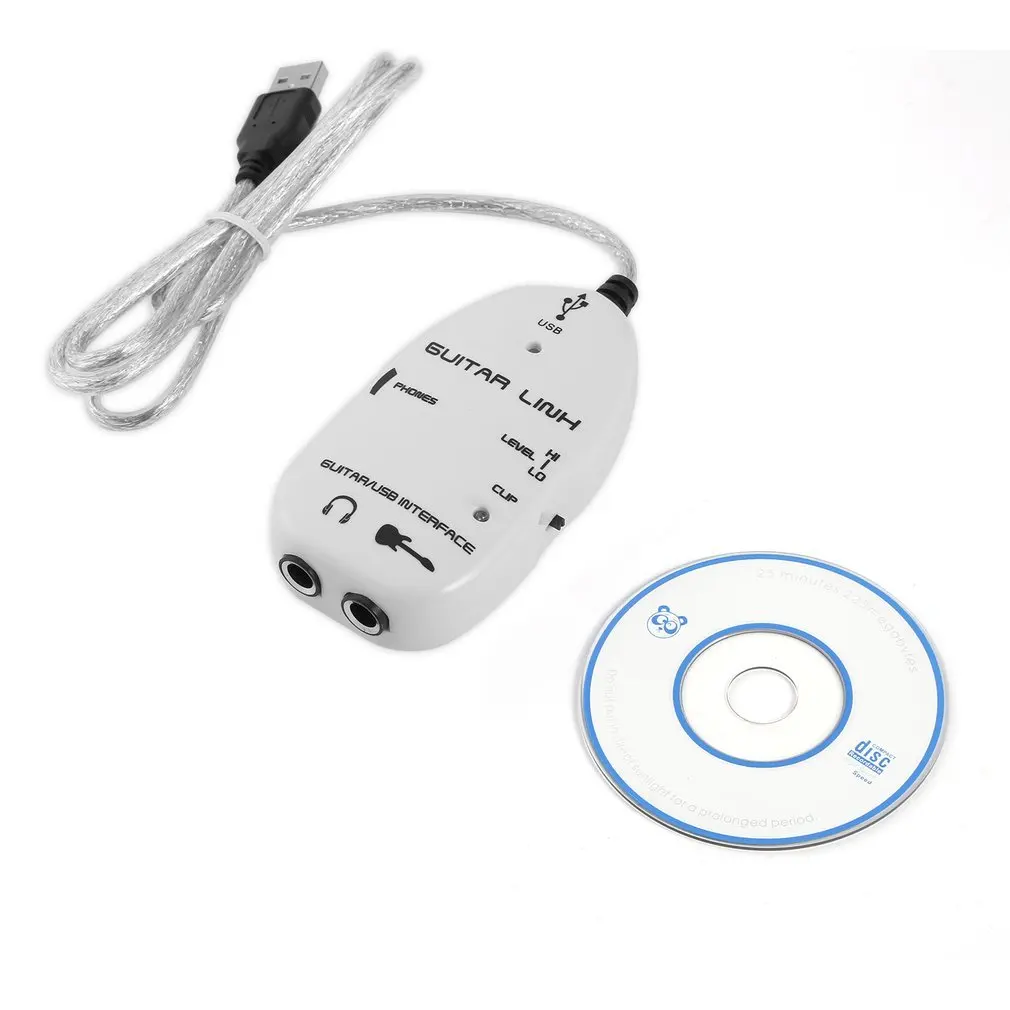 

Bass Electric Guitar to USB Interface Link Cable Audio Recorder Adapter To Computer for PC/for MAC Music Recording Adapter