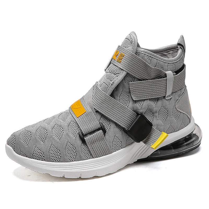 Повседневная мужская обувь с красной подошвой и воздушной подушкой для бега