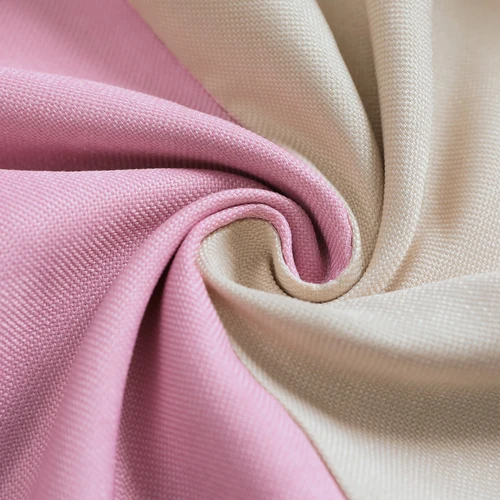 pink A beige Современные затемненные занавески для спальни, одноцветные Прошитые занавески для гостиной, оконные занавески, занавески на заказ - Цвет: pink A beige