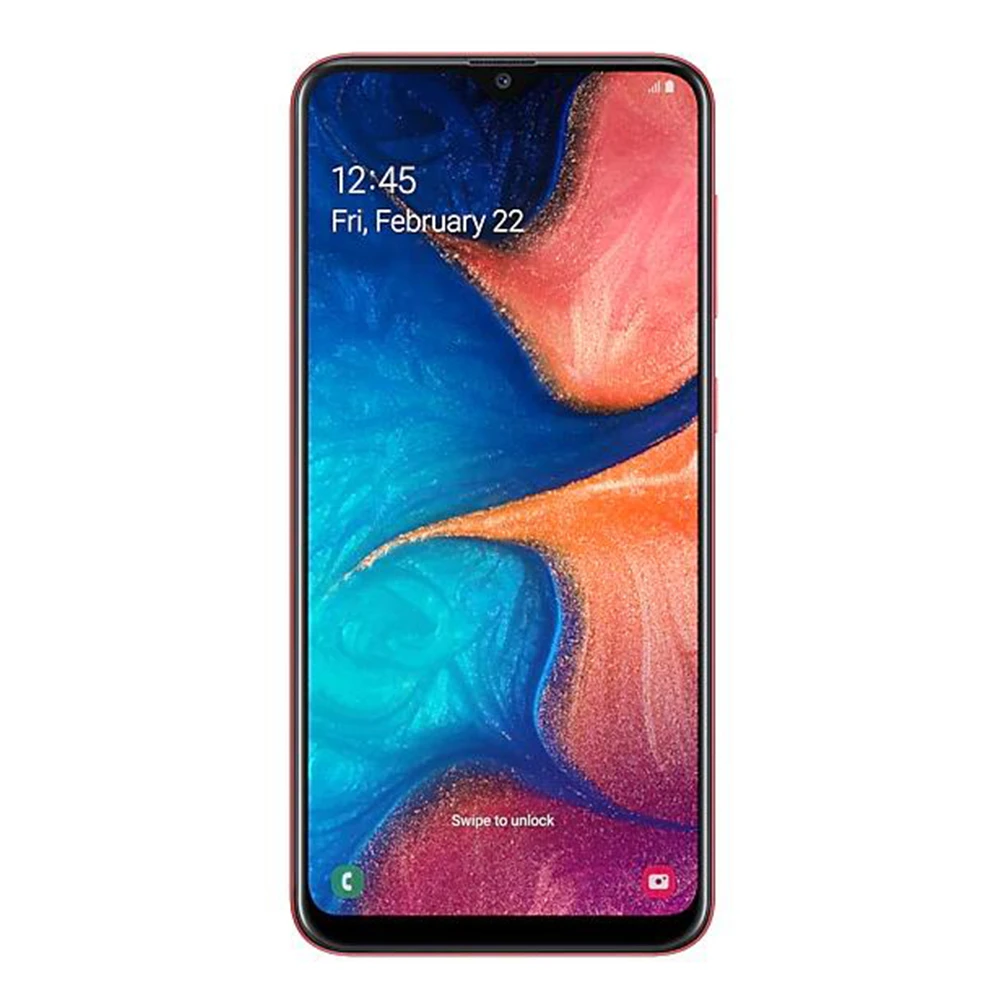Samsung Galaxy A20 разблокированный 4G Android мобильный телефон Octa Core 6," Dual SIM 13MP и 5MP задняя камера ram 3 ГБ rom 32 ГБ