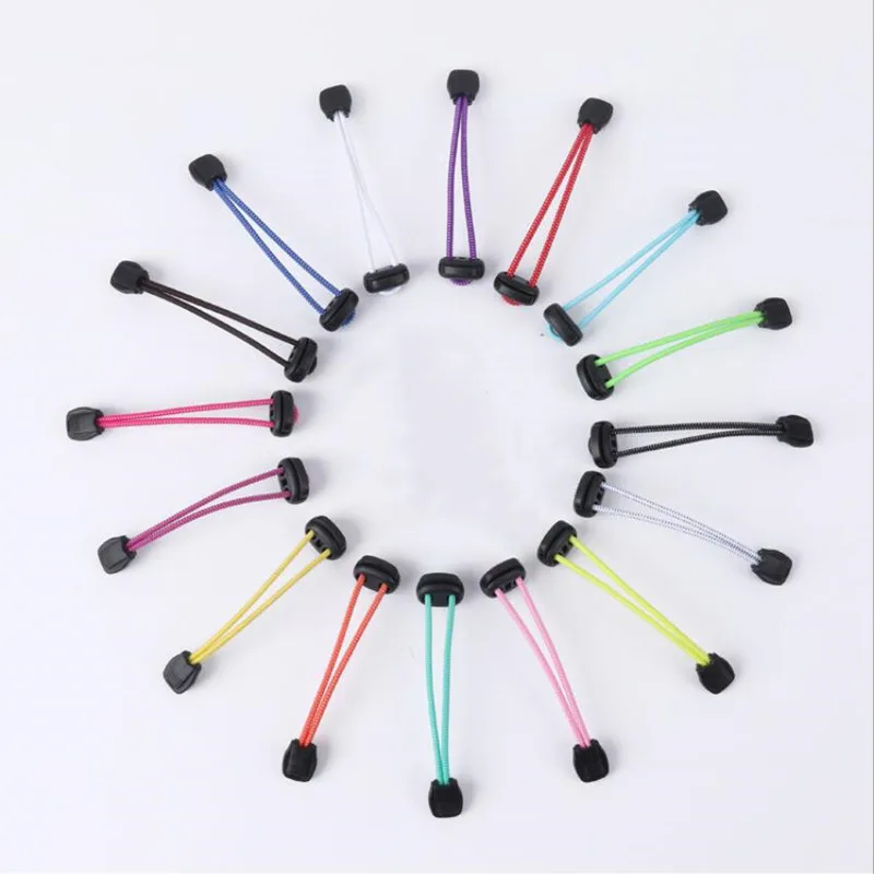 50Pairs/lot Adult Children Elastic No Tie Shoelace Stretching Lock Lazy Shoe Laces Round Rubber Shoelace Shoestrings Wholesale