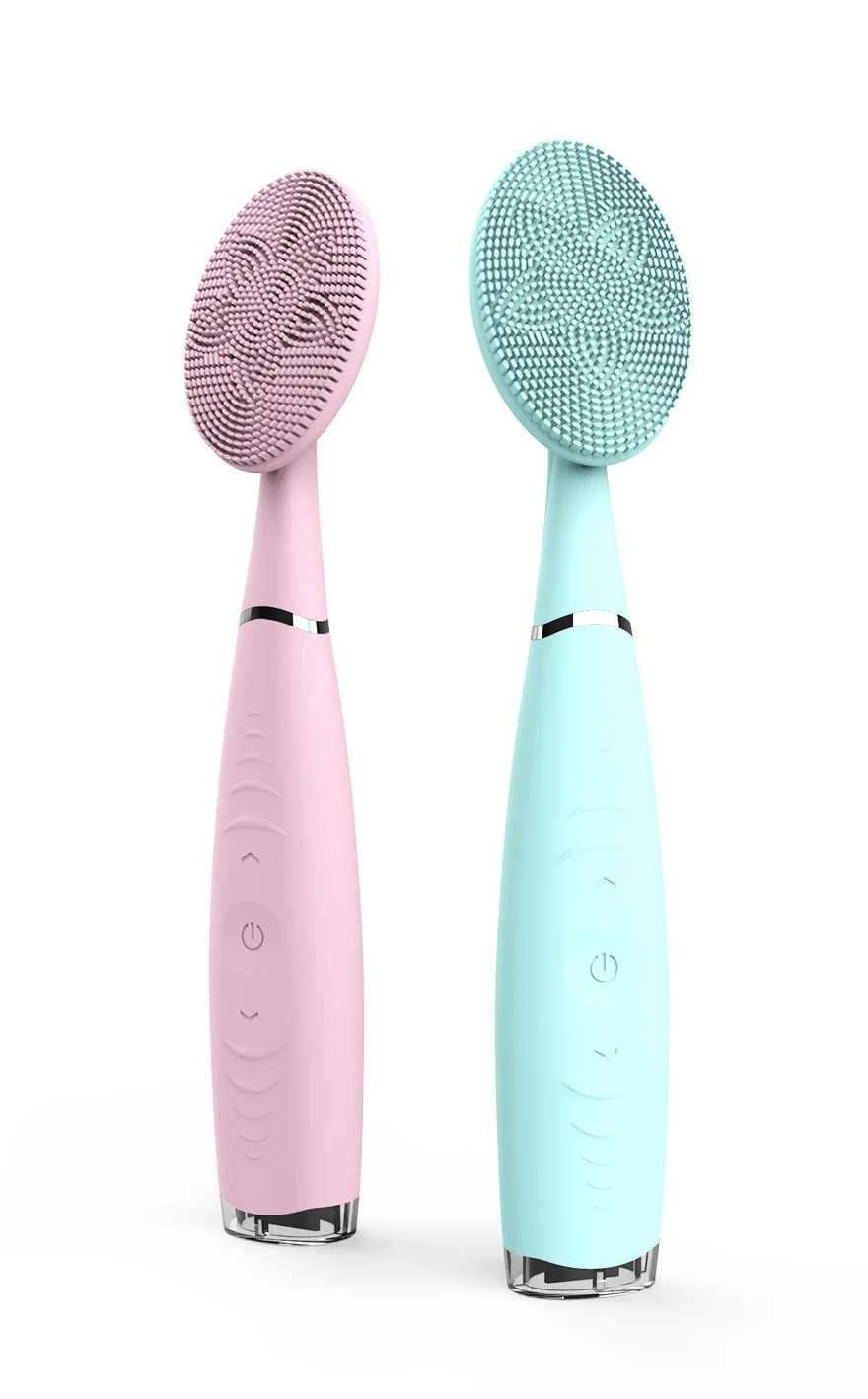 Beauty Instrumen Sonic Щетка для очищения лица Вибрация Мини Очиститель силиконовая
