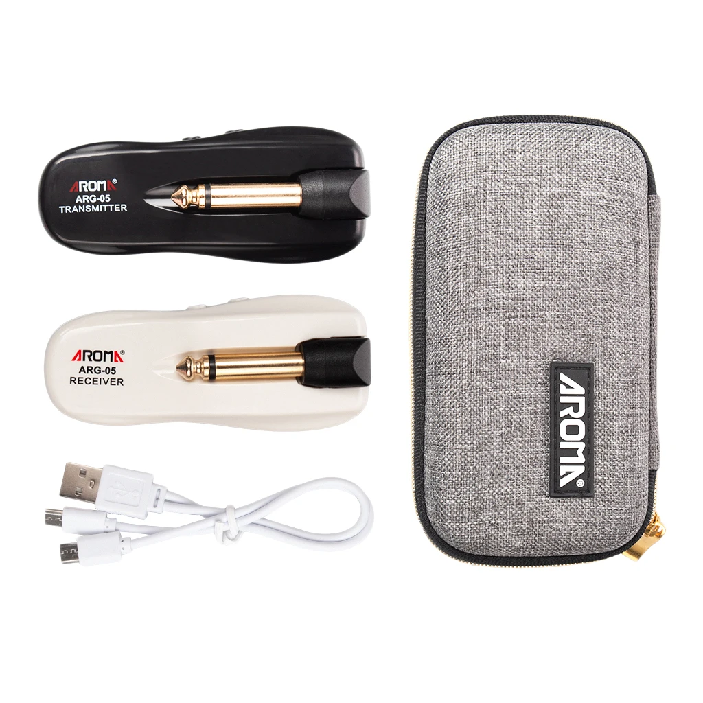 

Guitar Transmission System Receiver Built-in Rechargeable Battery
